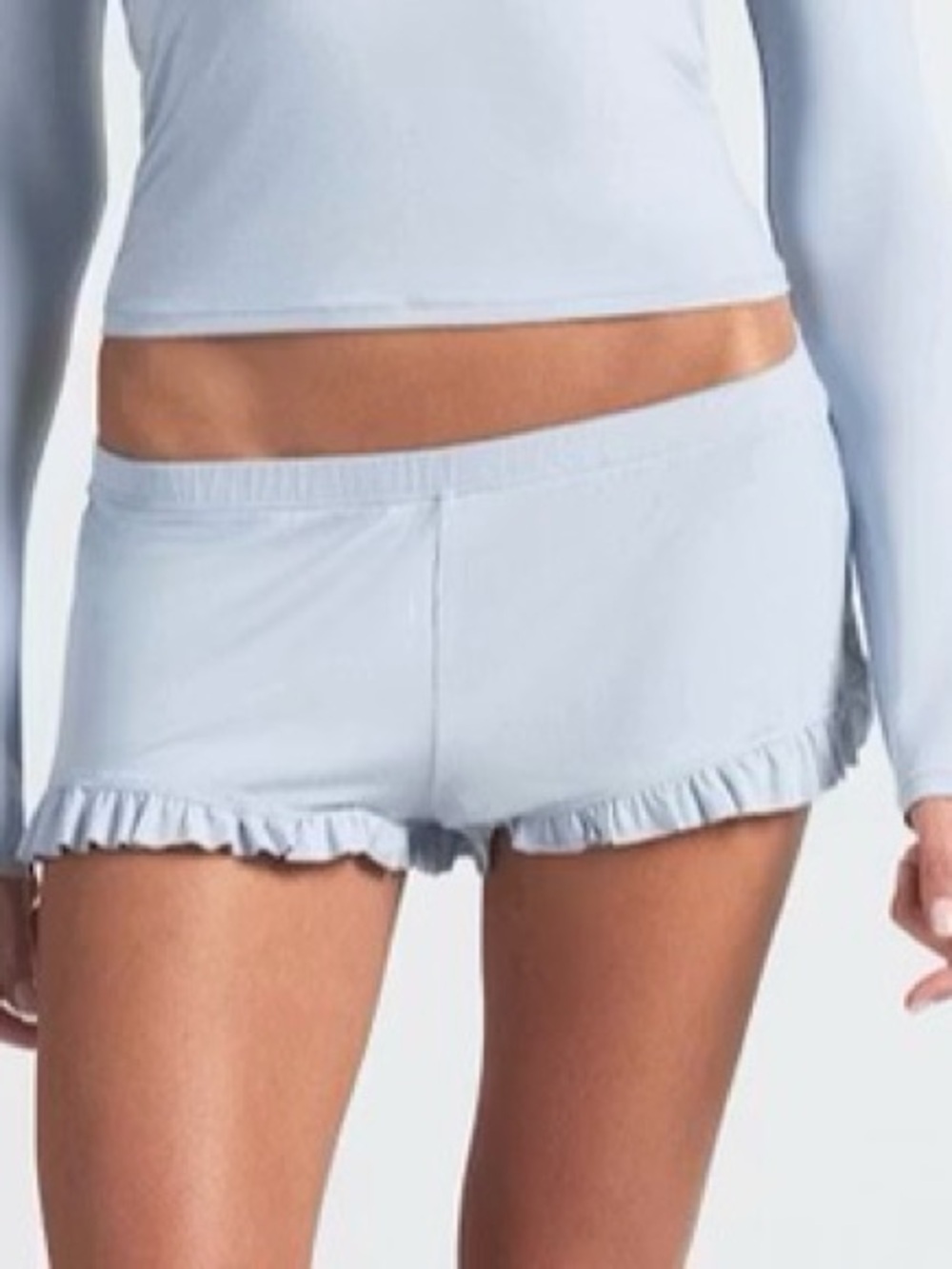 🦋SKIMS Sleep Shorts | Zen Blue | Size M | NWT 🏷️ - Picture 4 of 9